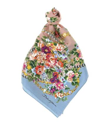 [해외직구] 26SS 돌체앤가바나 머플러 스카프 FN090RGDDLHHF5XK Light Blue