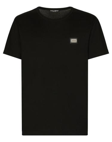 [해외직구] 24SS 돌체앤가바나 로고 코튼 티셔츠 G8PT1T G7F2IN0000