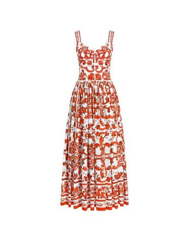 [해외직구] 26FW 돌체앤가바나 롱 원피스 F6TTHTGDDRLS9000 NARANJA