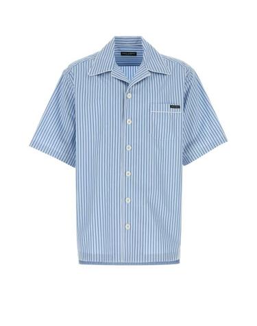 [해외직구] 26SS 돌체앤가바나 하와이 스트라이츠 포플린 셔츠 G5OL6TFR513 S8052 BLUE