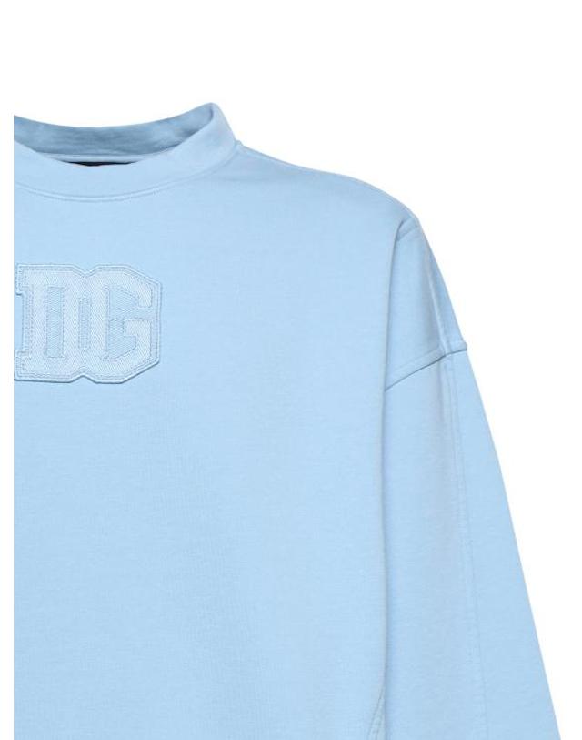 돌체앤가바나 [해외직구] 26FW 돌체앤가바나 긴팔 티셔츠 G9CCXZ G7P0WB1581 LIGHT BLUE 착용컷