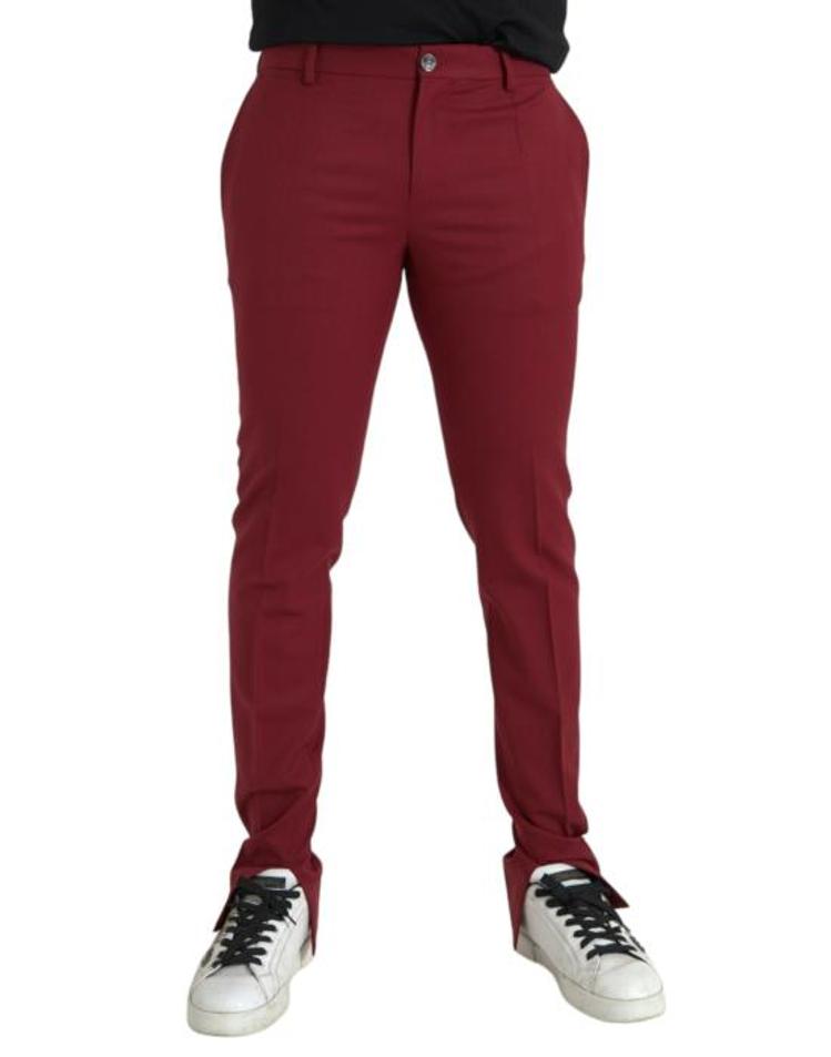 DOLCE&amp;GABBANA [해외] 돌체앤가바나 스트레이트 팬츠 PAN75296 RED EPCPXX90794
