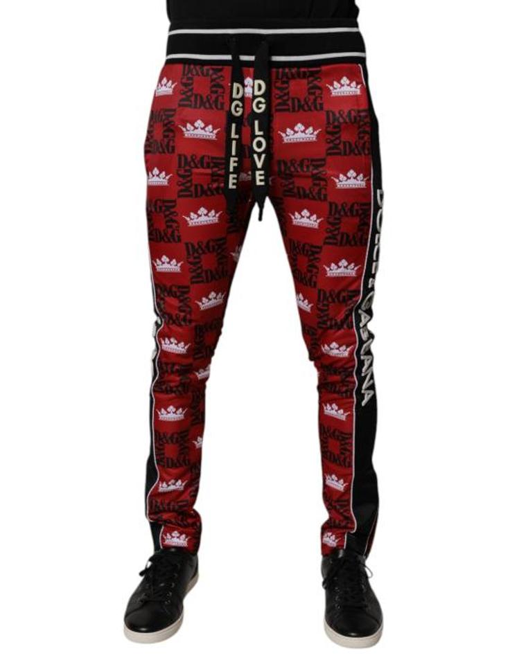 DOLCE&amp;GABBANA [해외] 돌체앤가바나 트레이닝 조거 팬츠 PAN75230 RED EPCPXX92014