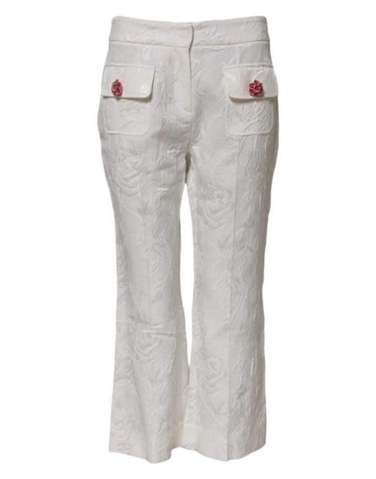 DOLCE&amp;GABBANA [해외] 돌체앤가바나 스트레이트 팬츠 PAN76107 WHITE