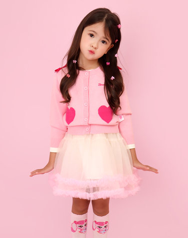캐치티니핑 캐치티니핑 여아용 하츄핑 하트 가디건 원피스세트PK_0F36W48146