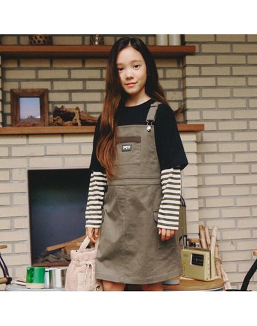 [보리보리] 어드벤처 멜빵 원피스_KHAKI ISF32NA50G_KK