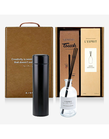 레스쁘리 고급 우유병 디퓨저세트 M (BASIC 디퓨저(150ml)+텀블러(제네시스터치온도계)