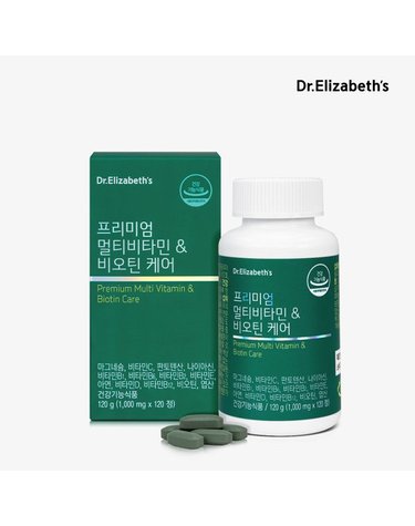 [갤러리아] [닥터엘리자베스] 프리미엄 멀티비타민&비오틴케어 (1,000mg x 120정)