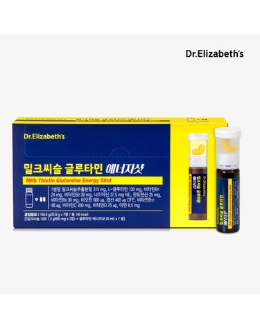 [갤러리아] [닥터엘리자베스] 밀크씨슬 글루타민 에너지샷 7입 (22.8g*7병)