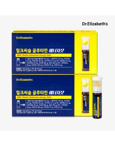 [갤러리아] [닥터엘리자베스] 밀크씨슬 글루타민 에너지샷 7입 (22.8g*7병) x 2박스