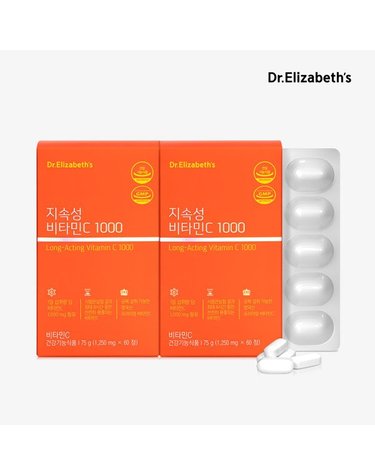 [갤러리아] [닥터엘리자베스] 지속성 비타민C 1000 (1,250mg x 60정) x 2박스