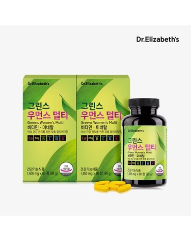 [갤러리아] [닥터엘리자베스] 그린스 우먼스 멀티 (1,650mg x 60정) x 2박스