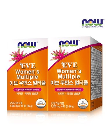 [갤러리아] [나우푸드] 이브 우먼스 멀티플 (60정) x 2병