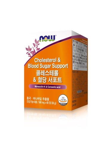 [갤러리아] [나우푸드] 콜레스테롤 & 혈당 서포트 (500mg x 60정)