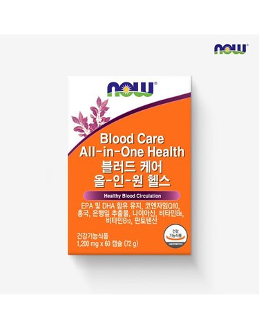 [갤러리아] [나우푸드] 블러드 케어 올-인-원 헬스 (1,200mg x 60캡슐)
