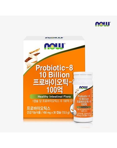[갤러리아] [나우푸드] 프로바이오틱스-8 100억 (450mg x 30캡슐)