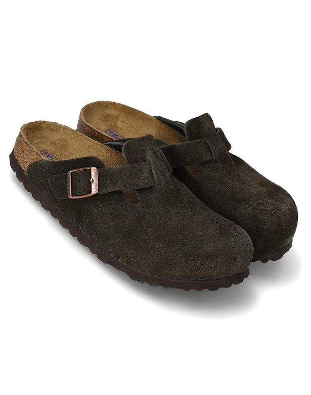 버켄스탁 버켄스탁 290mm 럭키찬스 보스턴 SFB 스웨이드 슬리퍼 0660463 MOCCA 착용컷