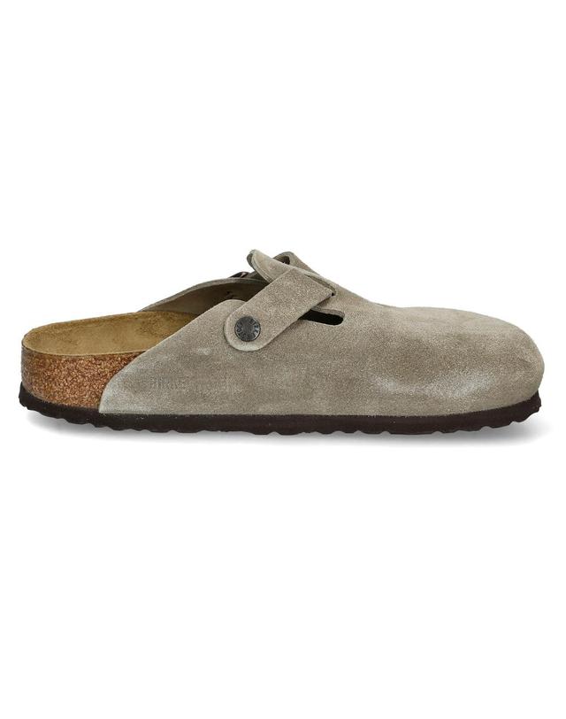 버켄스탁 26SS 버켄스탁 보스턴 스웨이드 레더 슬리퍼 0060463 TAUPE 착용컷