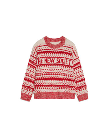 키즈 로고 니트 MORITZ JUMPER VANILLA CREAM
