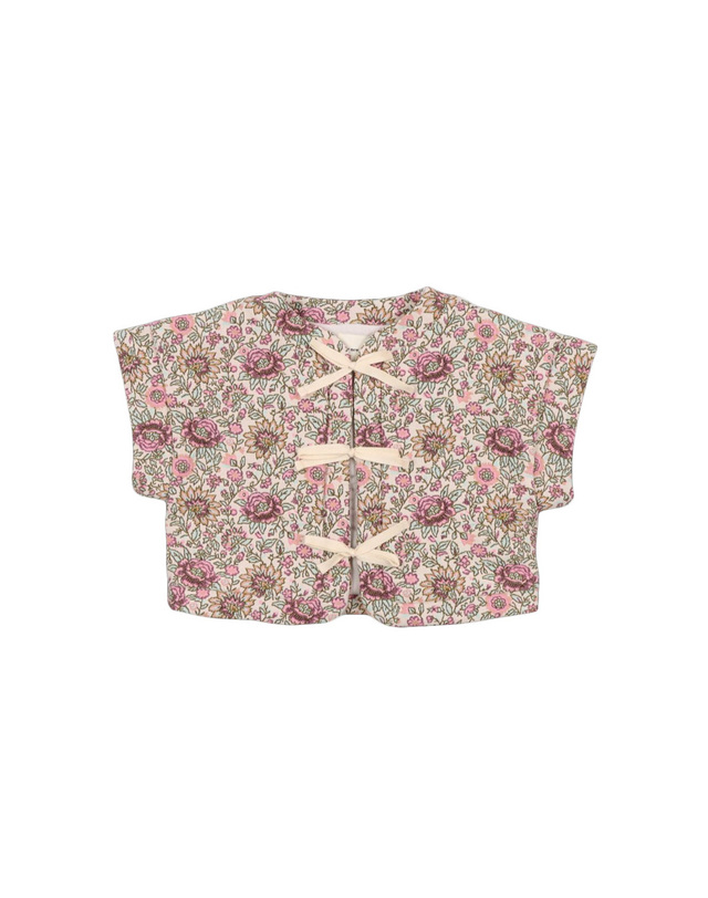 더뉴소사이어티 키즈코트 VERSAILLES WAISTCOAT FLORAL TAPESTRY 착용컷