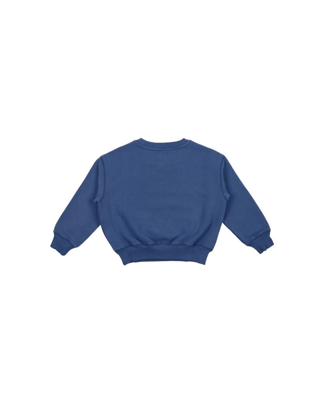 더뉴소사이어티 키즈 로고 맨투맨 ARTIC SWEATER BLUE STEEL 착용컷