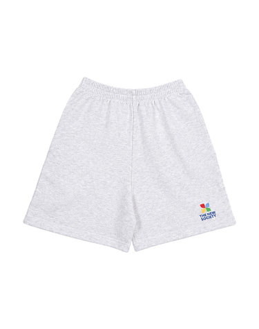 키즈 TNS 로고 밴딩 숏팬츠 라이트그레이 S26AHB1P462 LIGRM
