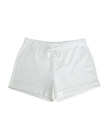 밴딩 포켓 쇼트팬츠 화이트 B3656-654-303