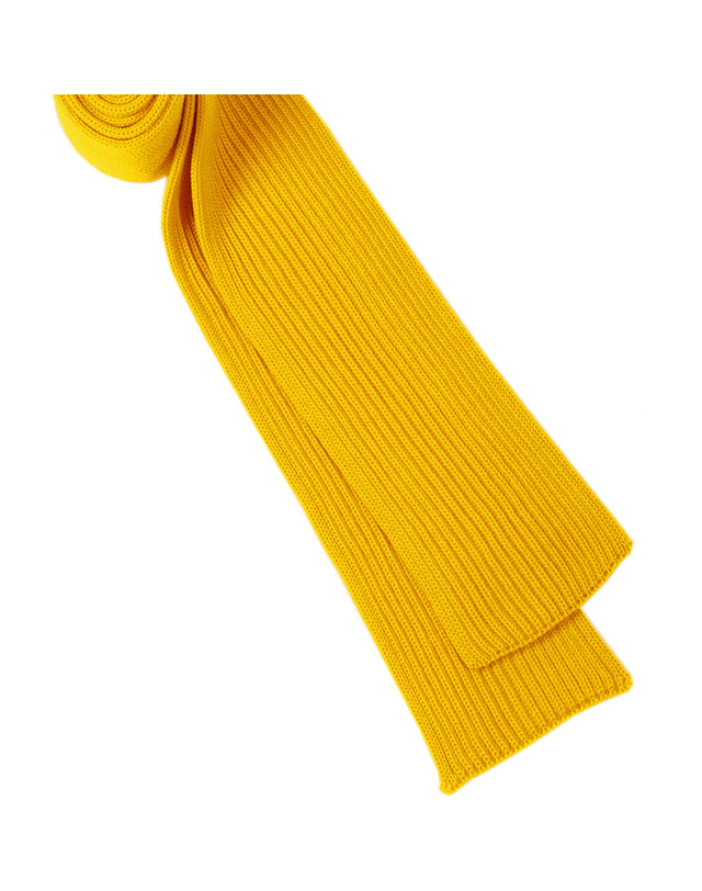 안데르센 안데르센 25FW 골지 울 머플러 옐로우 SCARF YELLOW 착용컷