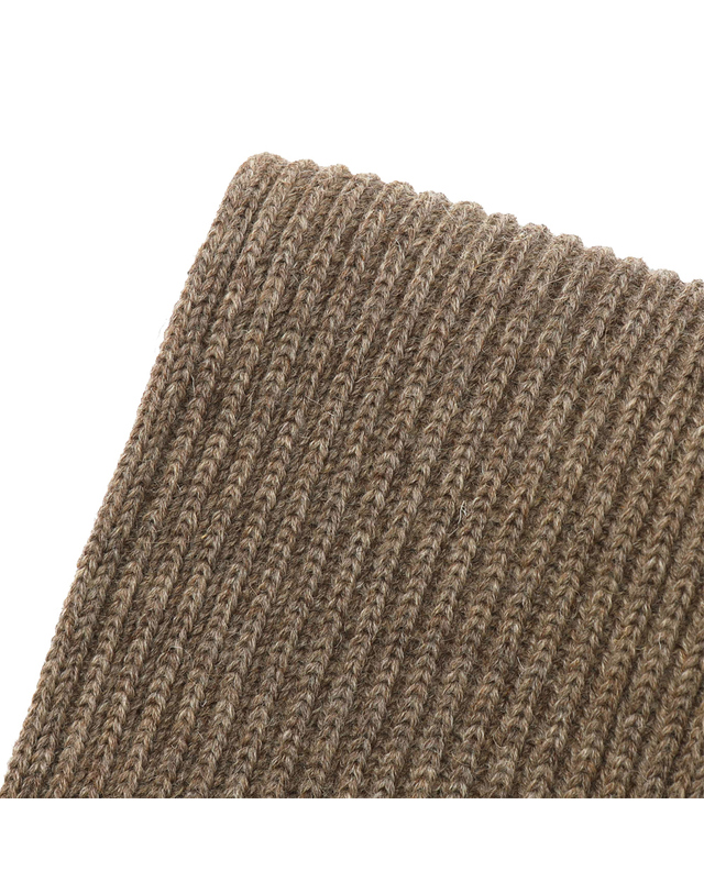 안데르센 안데르센 25FW 골지 울 숏 머플러 SHORT SCARF NATURAL TAUPE 착용컷