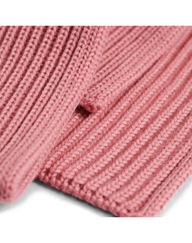 안데르센 안데르센 25FW 골지 울 숏 머플러 로즈 핑크 SHORT SCARF LYSEROD 착용컷