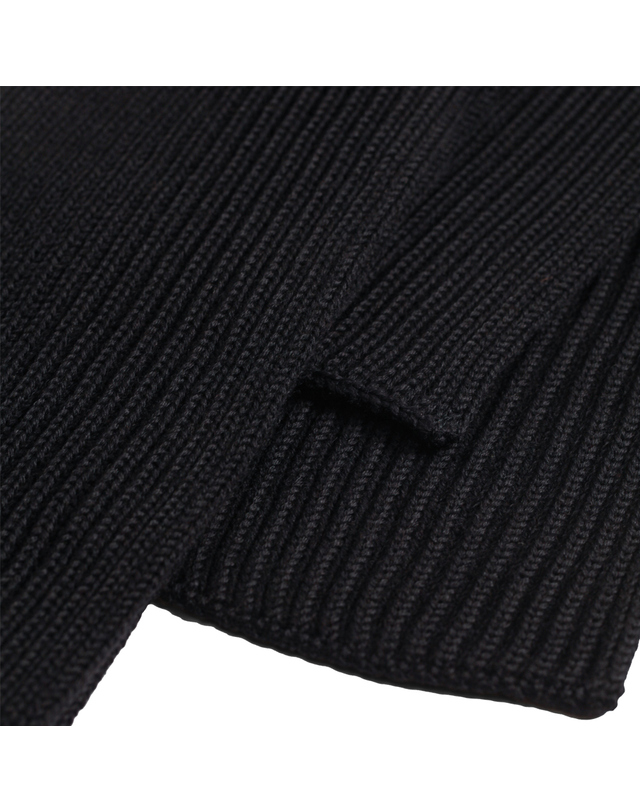 안데르센 안데르센 25FW 골지 울 숏 머플러 블랙 SHORT SCARF BLACK 착용컷