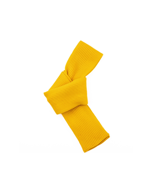 안데르센 안데르센 25FW 골지 울 숏 머플러 옐로우 SHORT SCARF YELLOW 착용컷