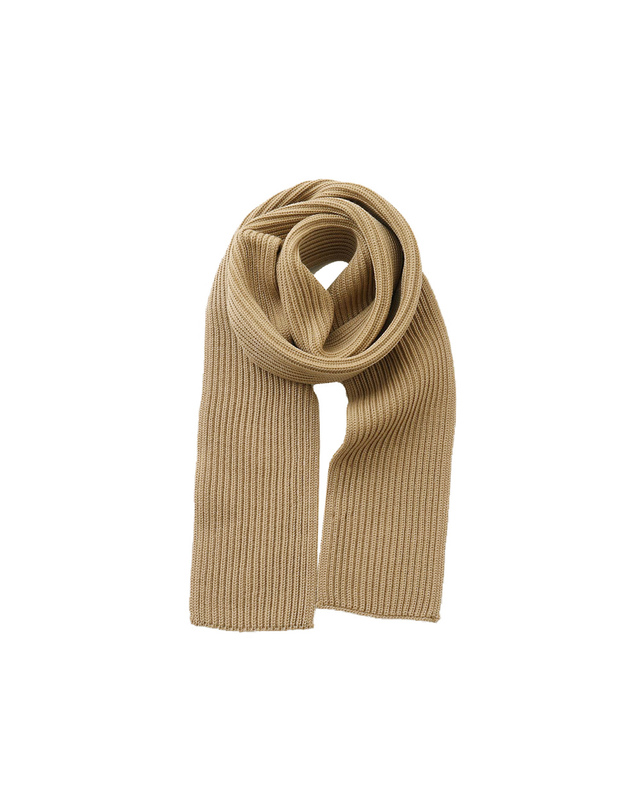 안데르센 안데르센 25FW 골지 울 숏 머플러 카멜 SHORT SCARF CAMEL 착용컷