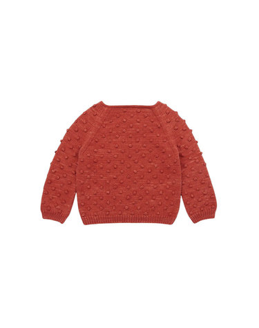 25SS 키즈 팝콘 니트 레드 K1035S25 629 (3A)