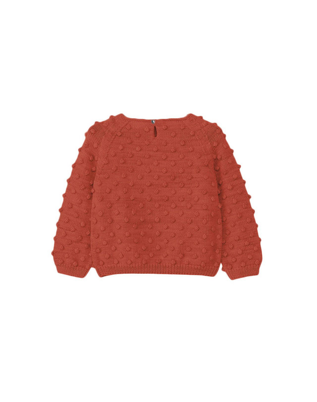 미샤앤퍼프 25SS 키즈 팝콘 니트 레드 K1035S25 629 (4A 5A 6A) 착용컷