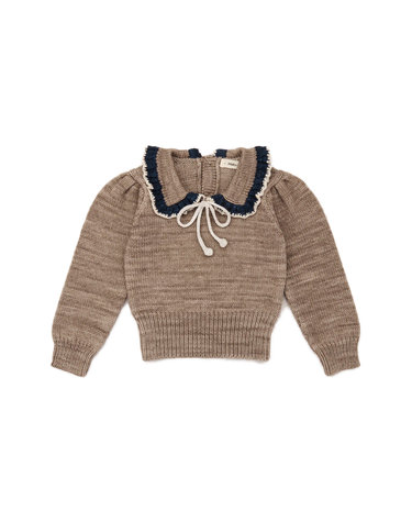키즈 에스텔 드로스트링 니트 카키브라운 K1226W25 670