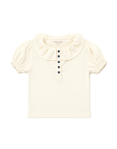 키즈 ULLA 퍼프 슬리브 티셔츠 마르지판 K3028S26 007