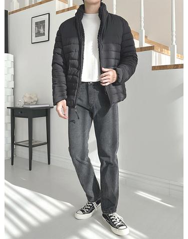 DKNY 남성 쉐르파 플리스 바람막이 자켓 재킷