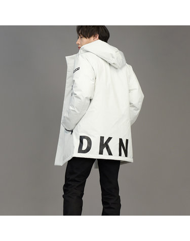 DKNY 남성 후드 로고 파카 점퍼