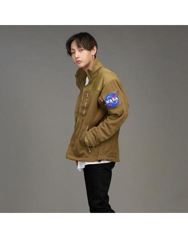 로스코 택티컬 플리스 집업 재킷 브라운 XS