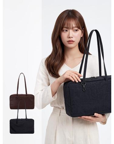 BAGGU 바쿠 미디움 나일론 보울러백 숄더백