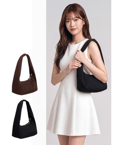 BAGGU 바쿠 스몰 나일론 머랭백 여성용 미니숄더백