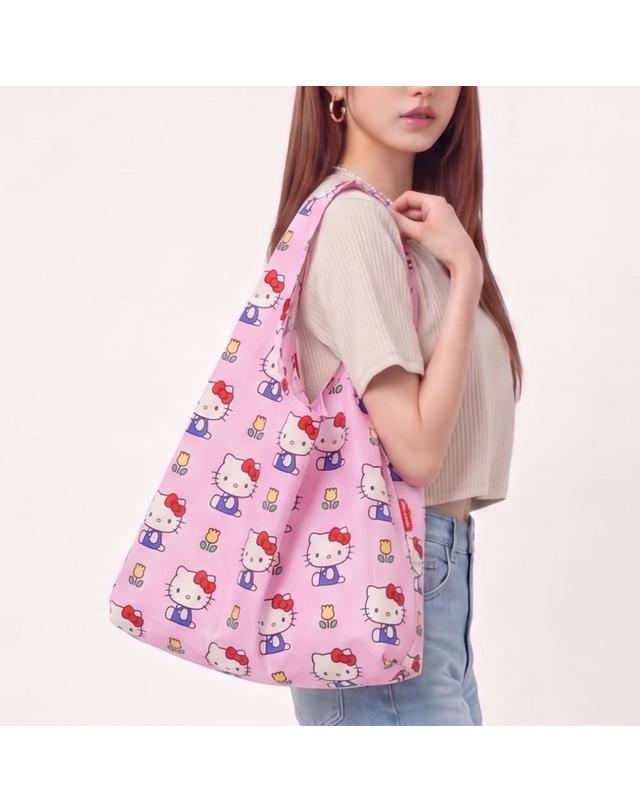 바쿠 바쿠 BAGGU 스탠다드바쿠 장바구니 접이식 휴대용 에코백 착용컷
