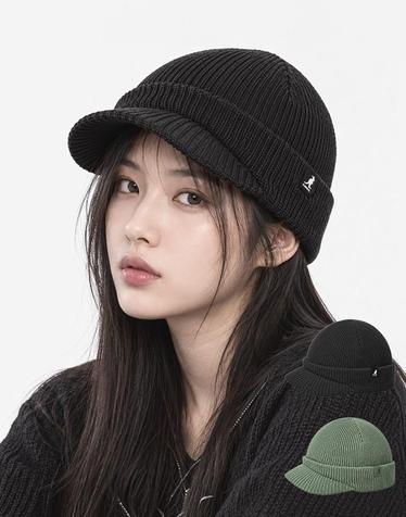 캉골 슬라이스드 피크 겨울 비니 캡 모자