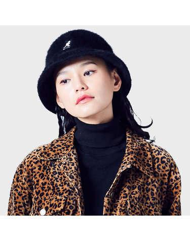 캉골 앙고라 퍼고라 캐주얼 버킷햇