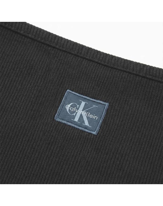 캘빈클라인 캘빈클라인 CK Jeans 여성 립 탑 나시 민소매 티셔츠 착용컷