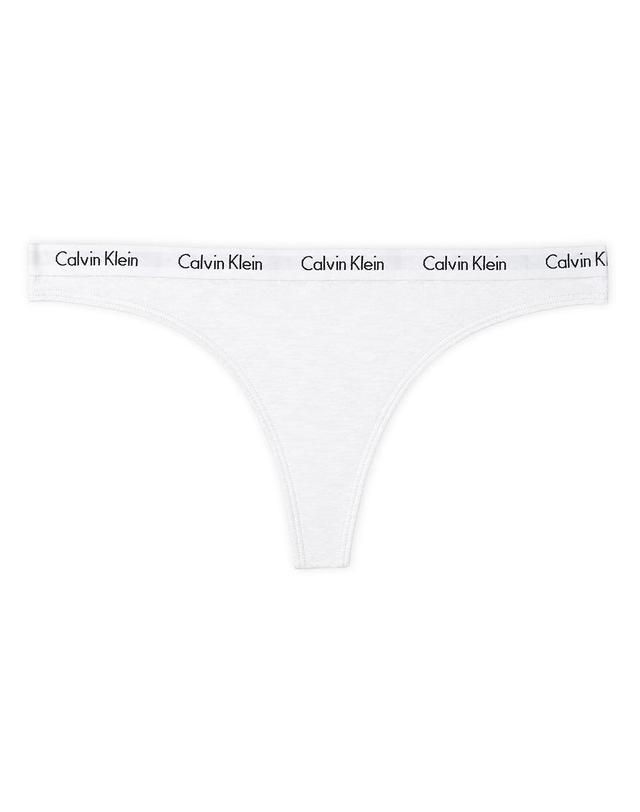캘빈클라인 캘빈클라인 CK 언더웨어 여성 티팬티 캐러셀 통팬티 WHITE 1매 낱개 착용컷