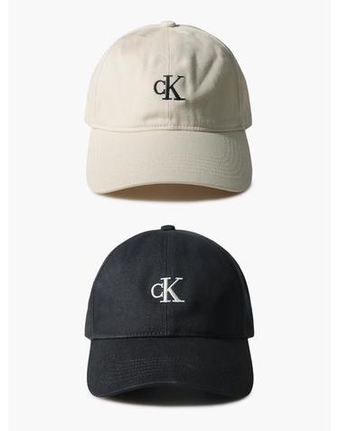 캘빈클라인 CK 모노그램 모자 자수 볼캡