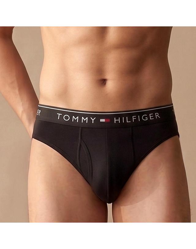 타미힐피거 타미힐피거 남성용 마이크로 브리프 삼각팬티 3팩 블랙 3장세트 09T4410-001 착용컷