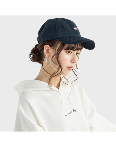 타미힐피거 코튼 로고 아딘 볼캡 모자 6941827
